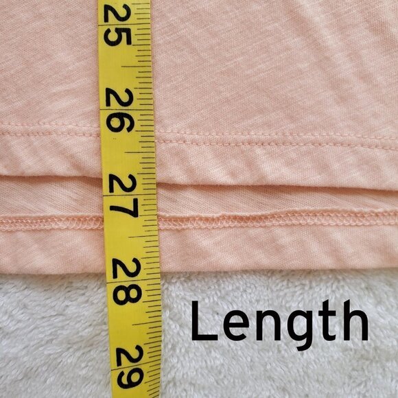 NWT - Lou & Grey Peach 100% Cotton Oversized Drop Shoulder Long Sleeve Tee XS - Picture 13 of 14